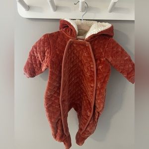 Nordstrom Quilted Rust One Piece Baby Winter Suit